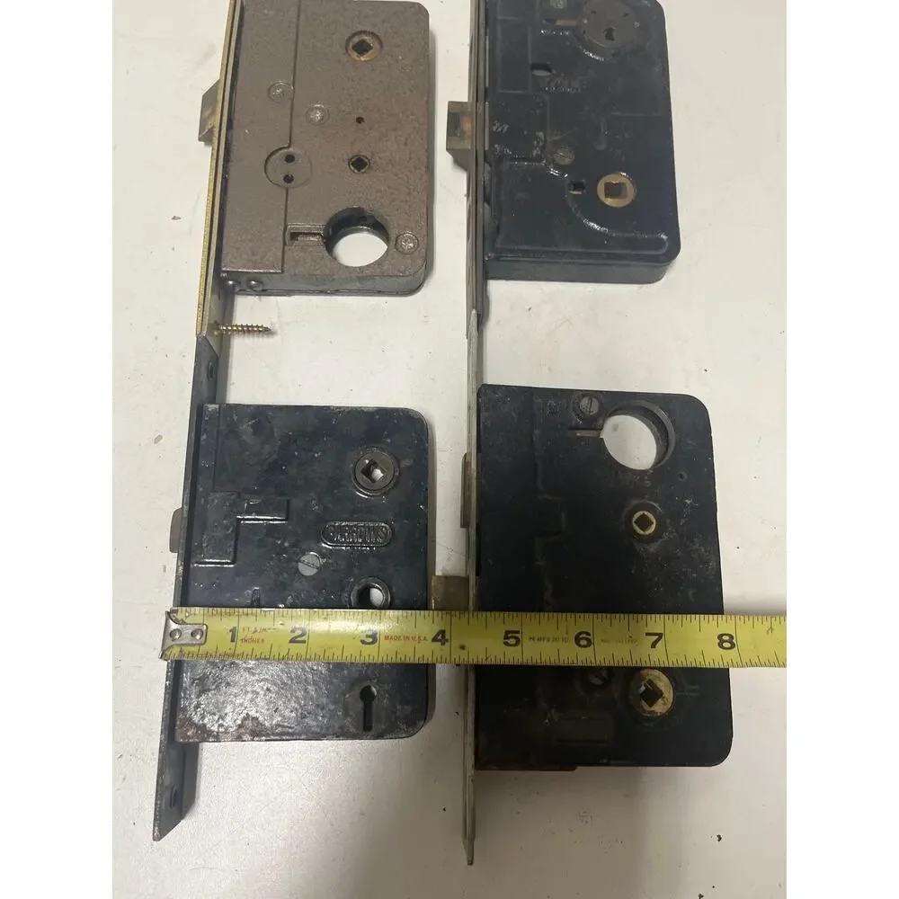 Antique Vintage Mortise Locks, Yale, Sargent, Barrows, no keys - Lot of  4